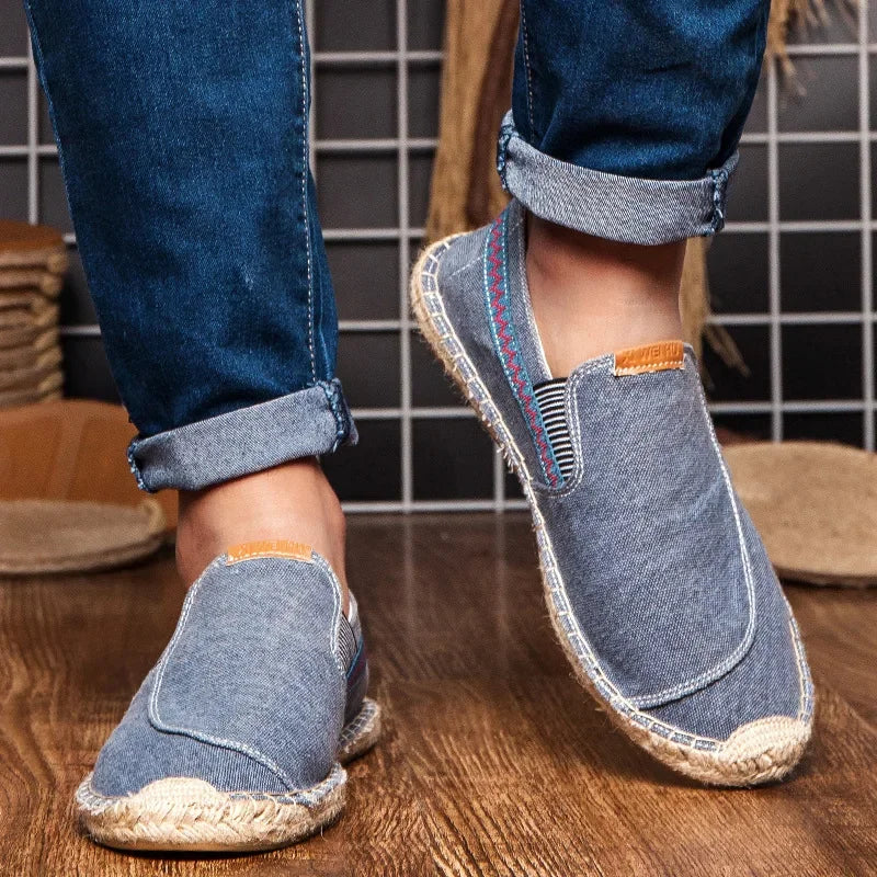 Vintém d'Ouro - Espadrilhas elegantes em linho