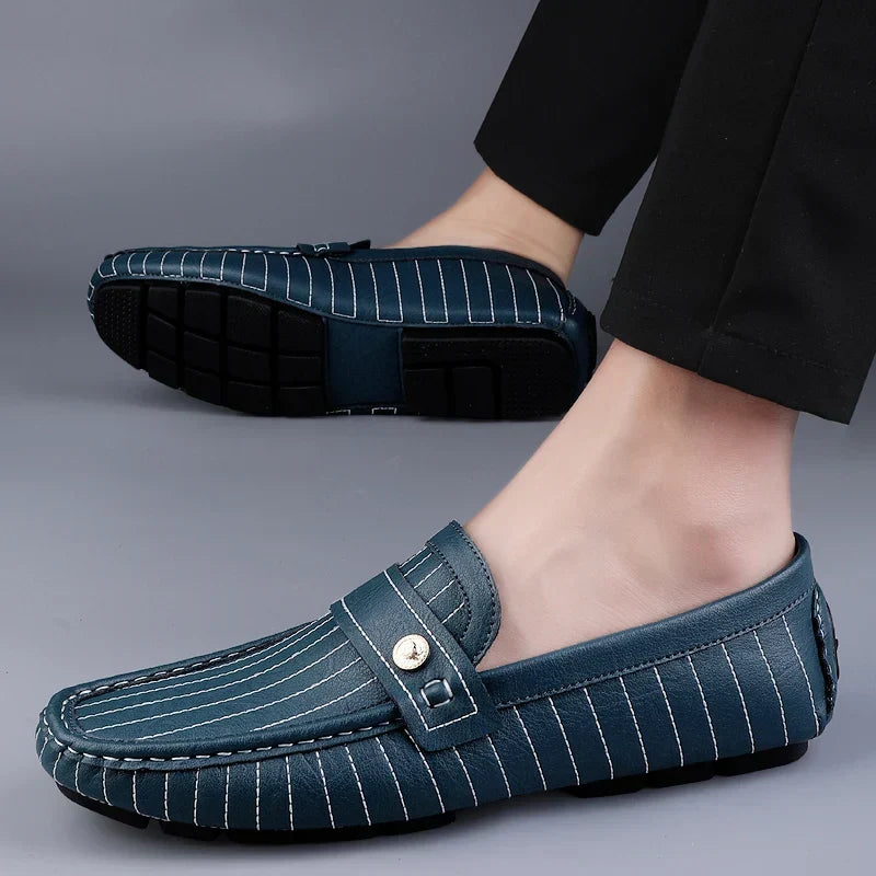 Vintém d'Ouro - Mocassins de couro elegantes