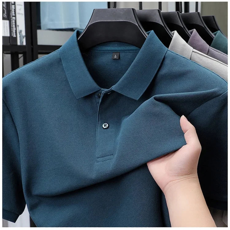 Vintém d'Ouro - Camisa pólo casual de algodão