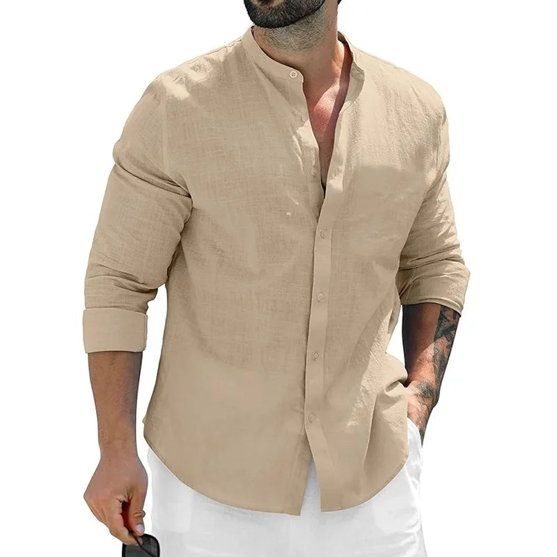 Vintém d'Ouro - Camisa de linho masculina