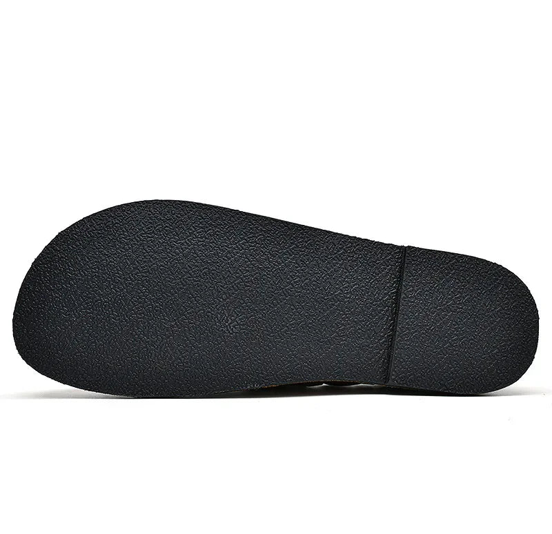 Vintém d'Ouro - Mocassins de couro com fivela