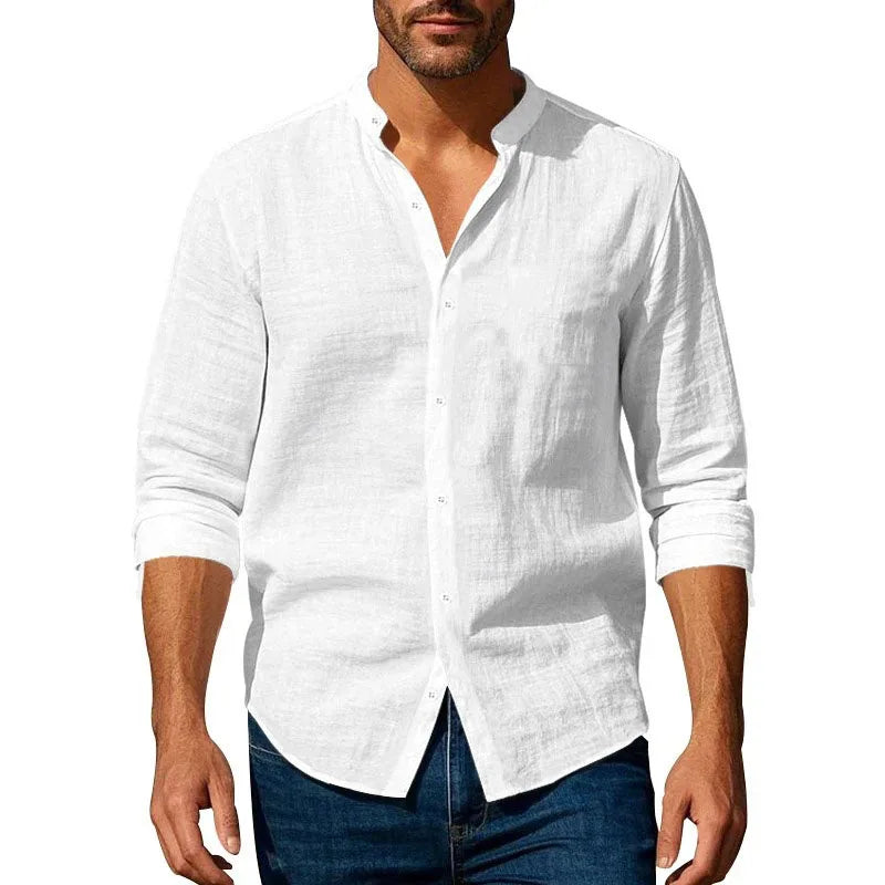 Vintém d'Ouro - Camisa de verão em algodão e linho