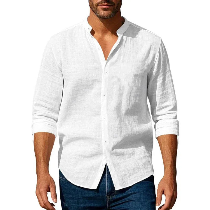 Vintém d'Ouro - Camisa de verão em algodão e linho
