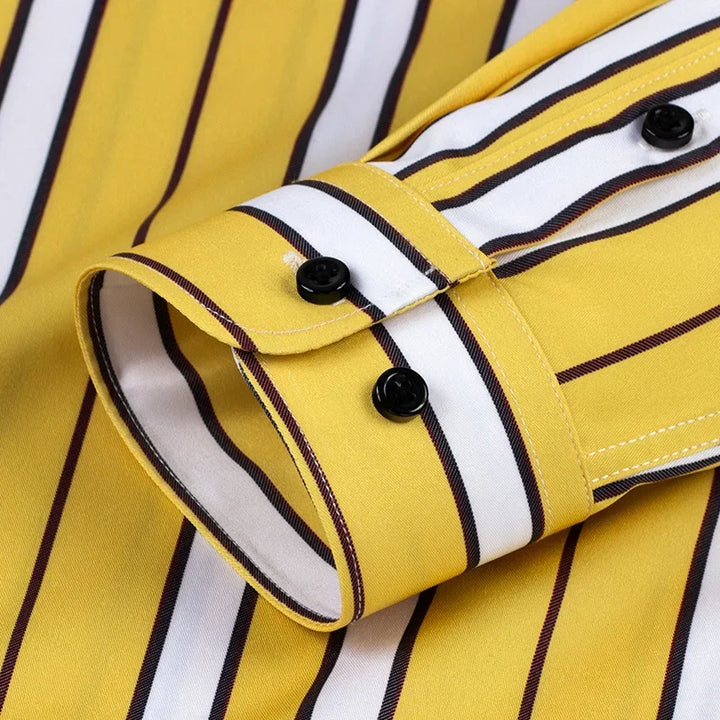 Vintém d'Ouro - Camisa casual listrada para homem
