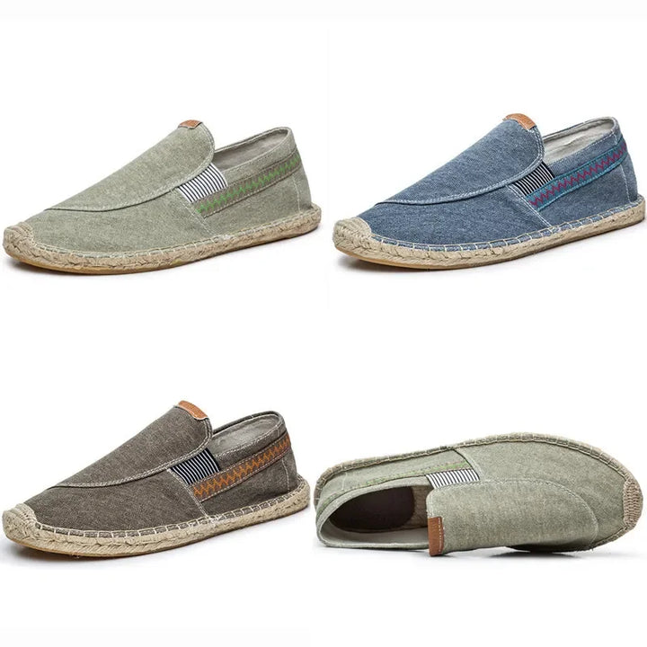 Vintém d'Ouro - Espadrilhas elegantes em linho