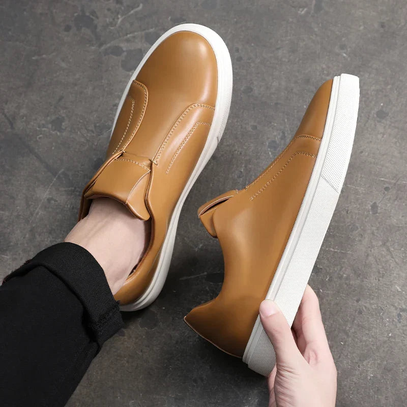 Vintém d'Ouro - Sapatos casuais de couro sem atacadores
