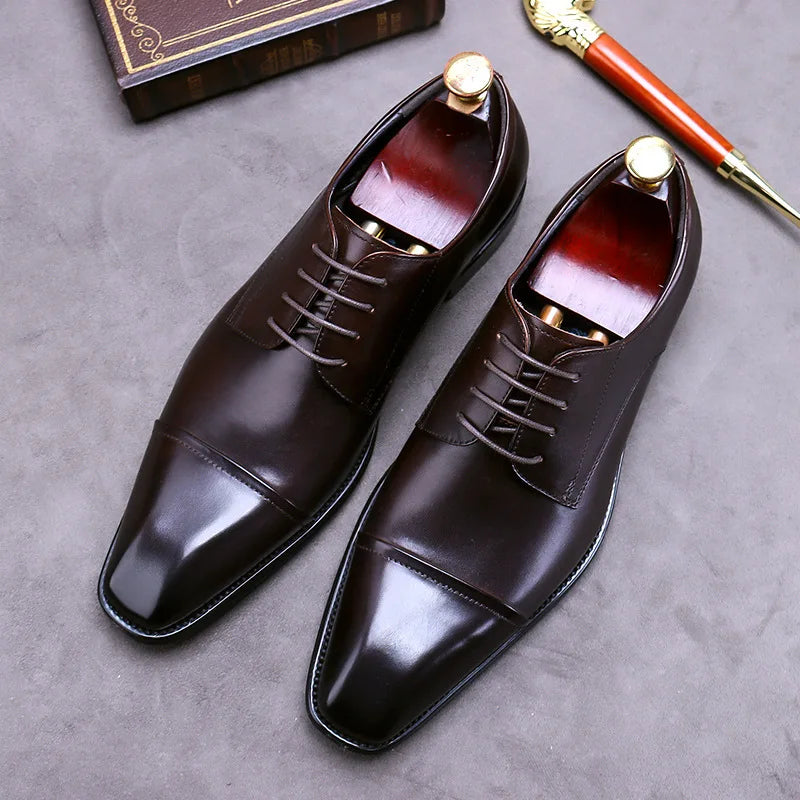 Vintém d'Ouro - Sapatos de negócios elegantes em couro