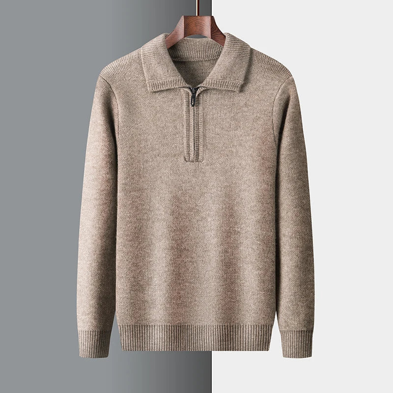 Vintém d'Ouro - Camisola elegante de caxemira com fecho