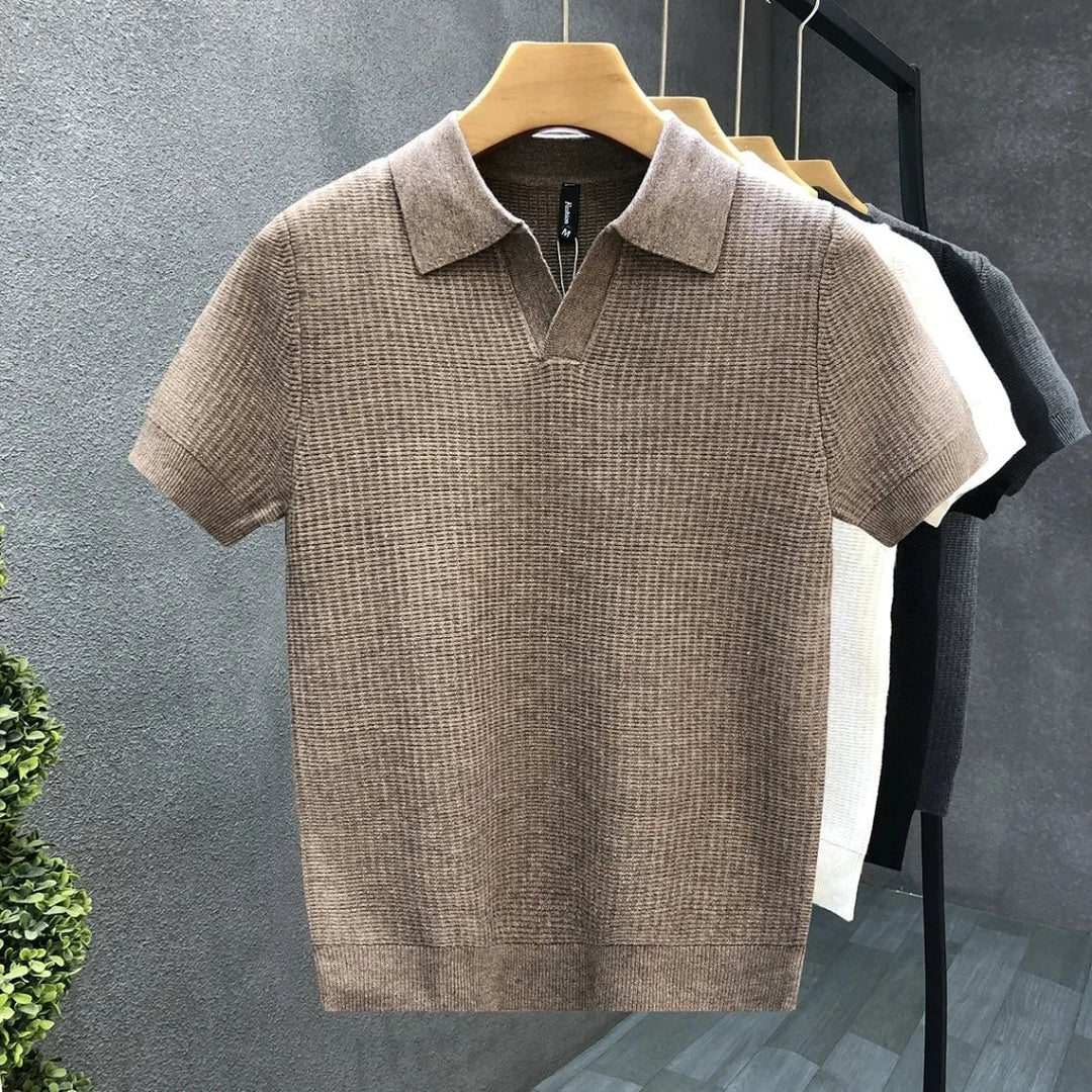 Vintém d'Ouro - Camisa pólo de malha respirável