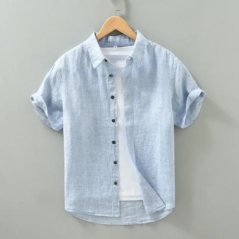 Vintém d'Ouro - Camisa de linho de manga curta