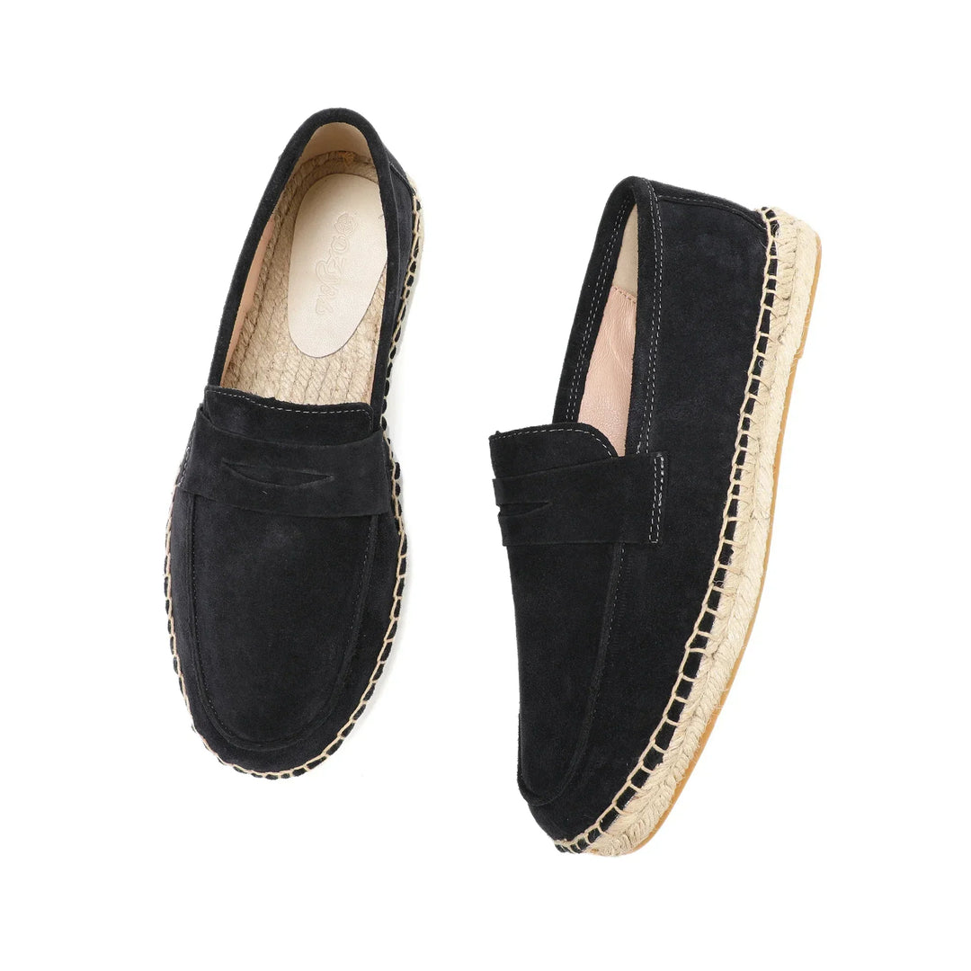 Vintém d'Ouro - Espadrilles de camurça elegantes