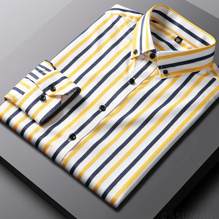 Vintém d'Ouro - Camisa casual listrada para homem