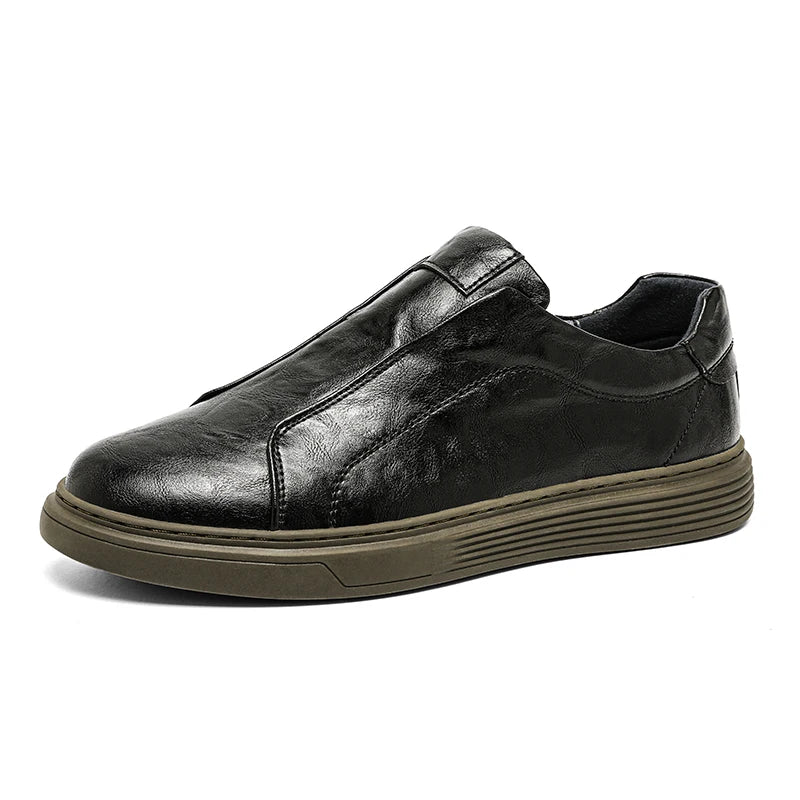 Vintém d'Ouro - Sapatos clássicos de couro slip-on
