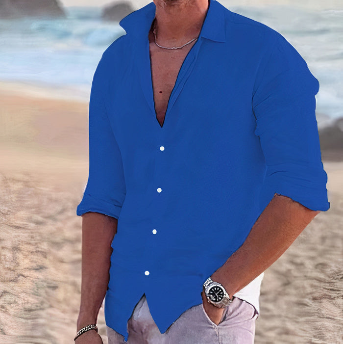 Vintém d'Ouro - Camisa casual de linho