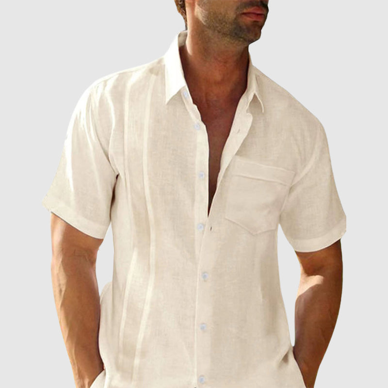 Vintém d'Ouro - Camisa de verão em linho elegante