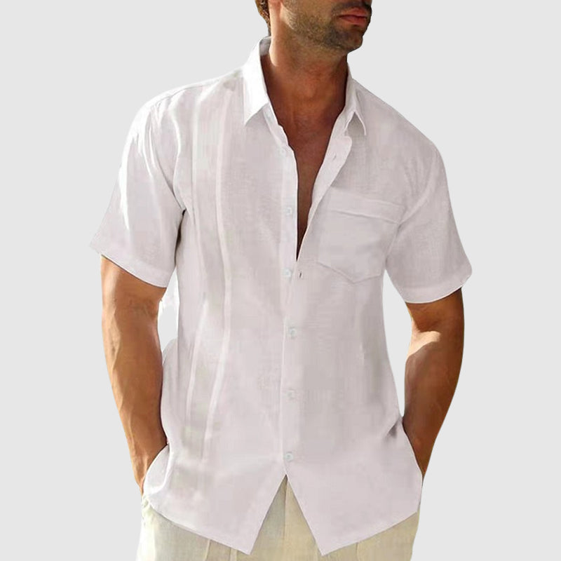 Vintém d'Ouro - Camisa de verão em linho elegante