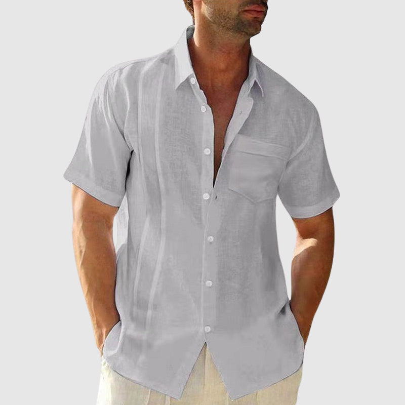 Vintém d'Ouro - Camisa de verão em linho elegante