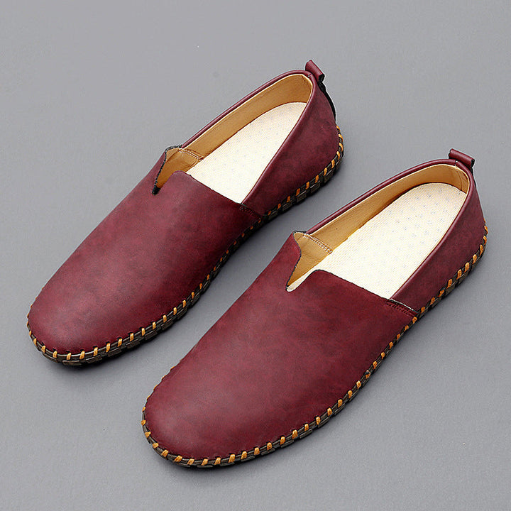 Vintém d'Ouro - Mocassins de couro Santorini
