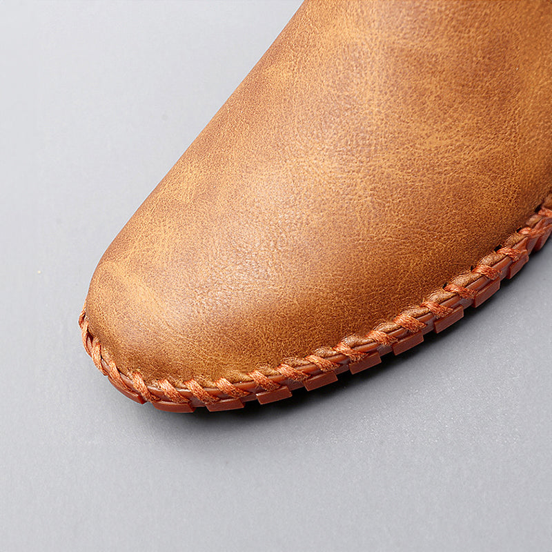 Vintém d'Ouro - Mocassins de couro Santorini
