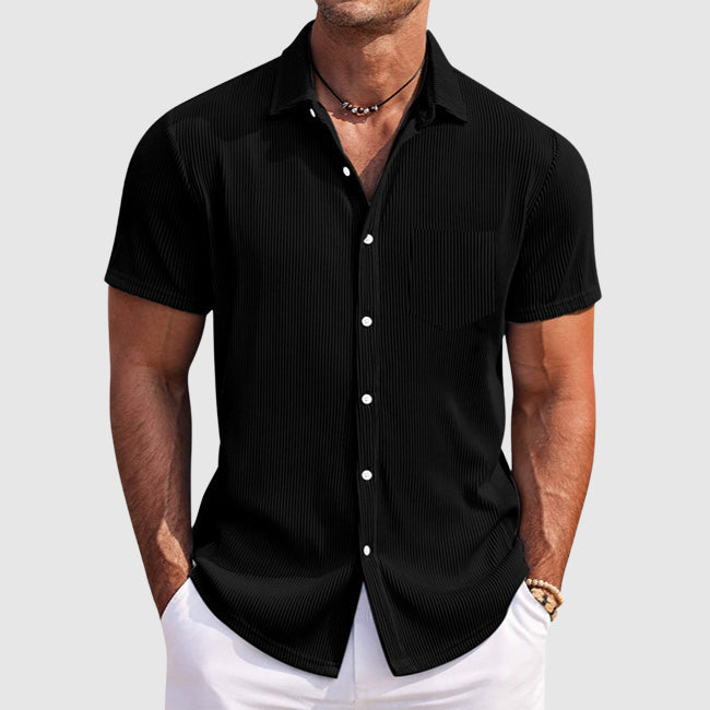 Vintém d'Ouro - Camisa de verão com riscas elegantes