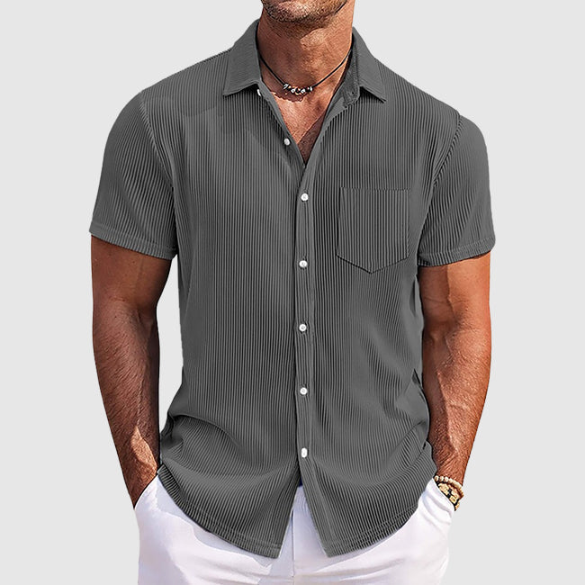 Vintém d'Ouro - Camisa de verão com riscas elegantes