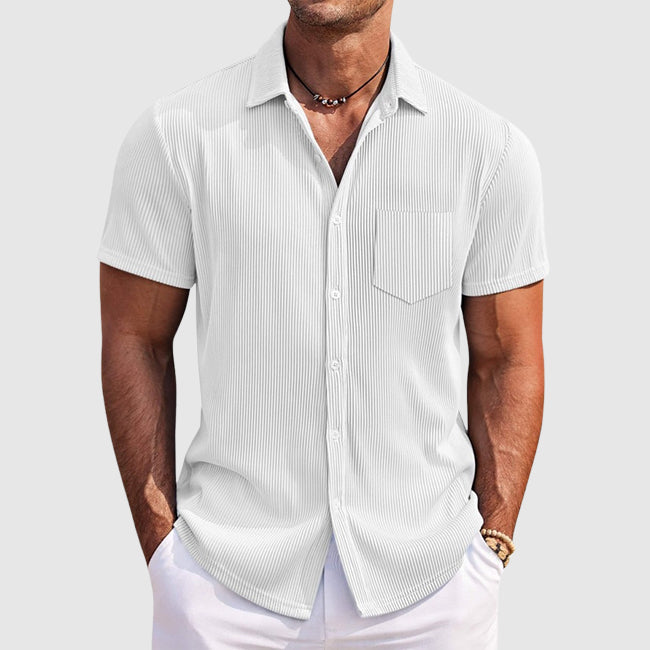 Vintém d'Ouro - Camisa de verão com riscas elegantes