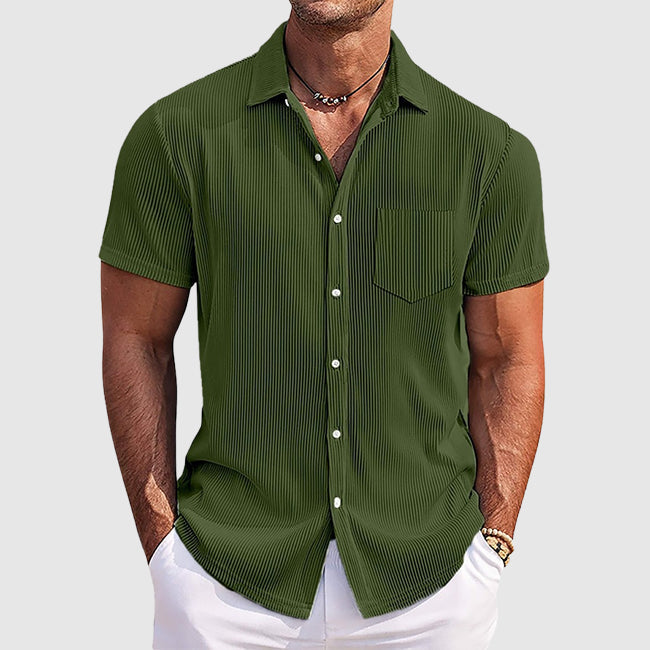 Vintém d'Ouro - Camisa de verão com riscas elegantes