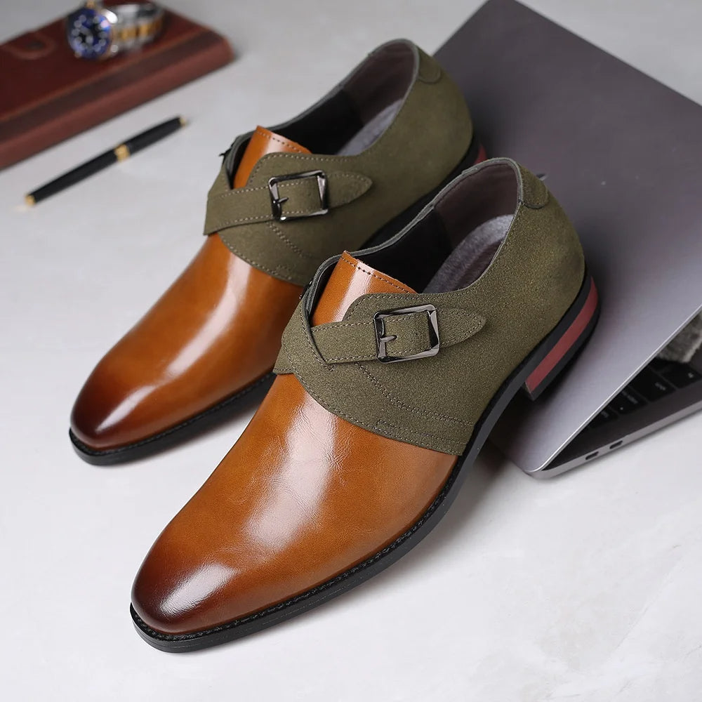 Vintém d'Ouro - Sapatos de camurça para negócios
