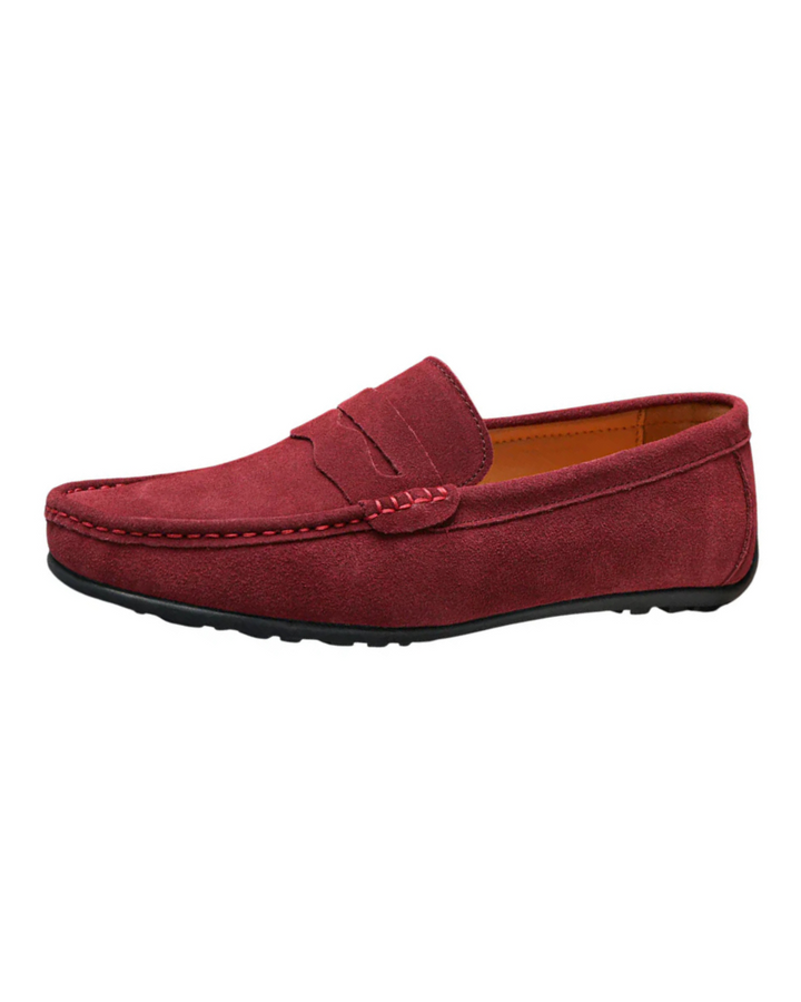 Vintém d'Ouro - Mocassins de camurça retro para homem