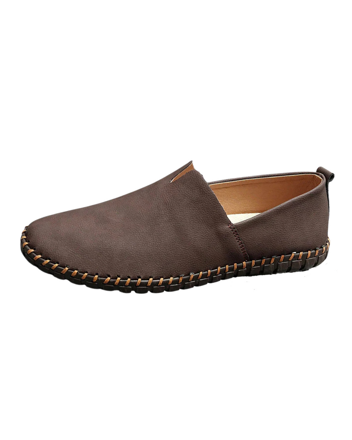 Vintém d'Ouro - Mocassins de couro Santorini