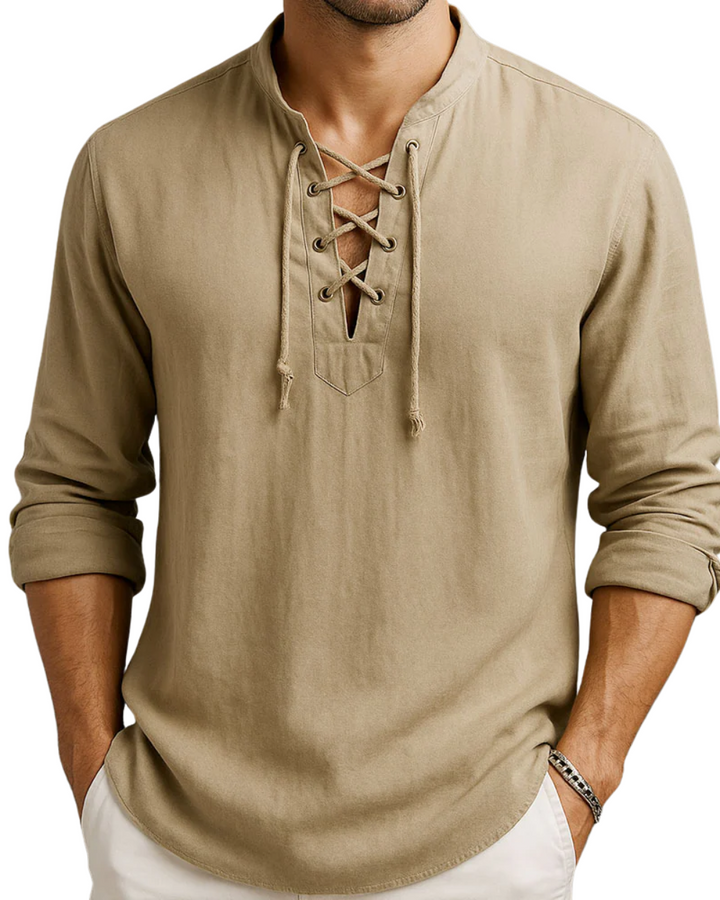 Vintém d'Ouro - Camisa de Praia Elegante