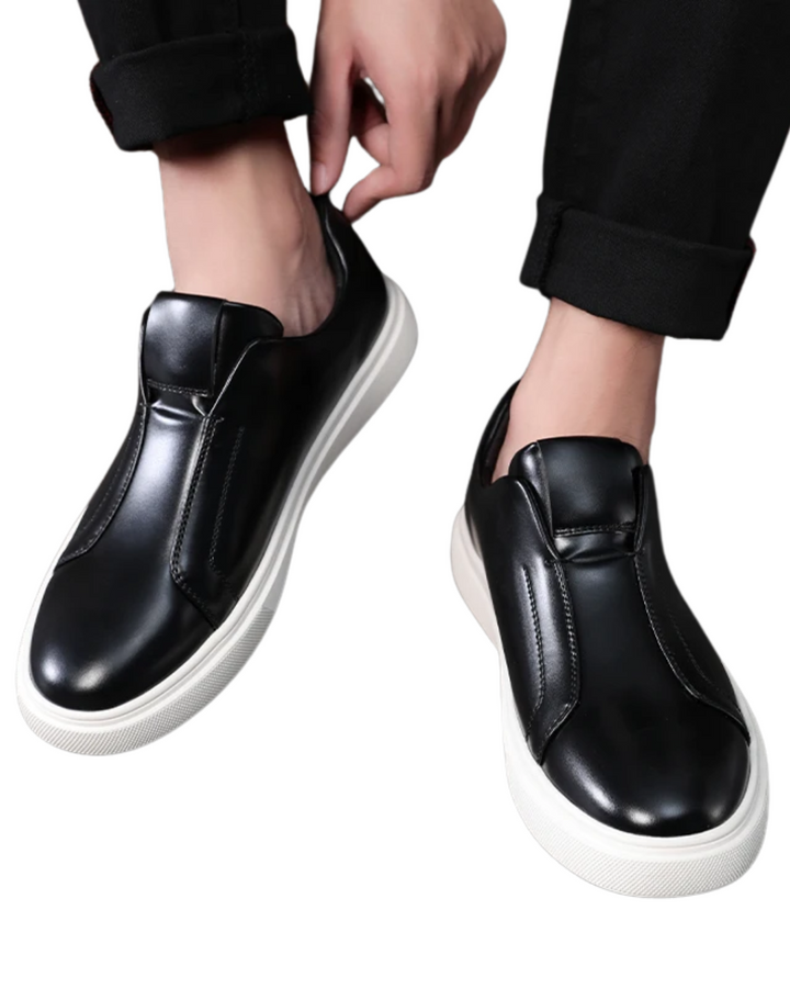 Vintém d'Ouro - Sapatos casuais de couro sem atacadores