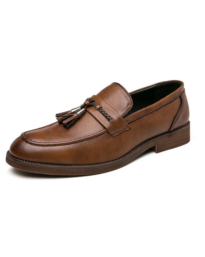 Vintém d'Ouro - Mocassins de couro com borla
