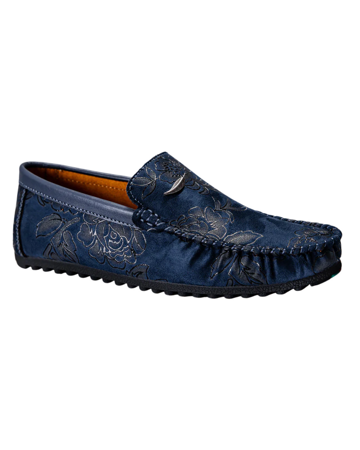 Vintém d'Ouro - Mocassins de couro floral