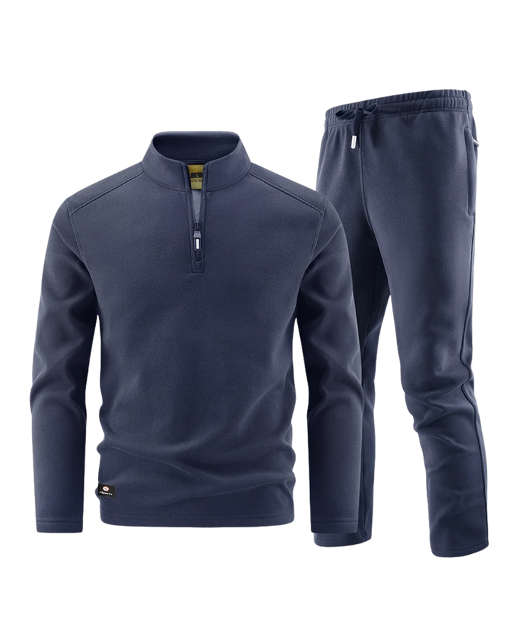 Vintém d'Ouro - Conjunto elegante de camisola com fecho para homem