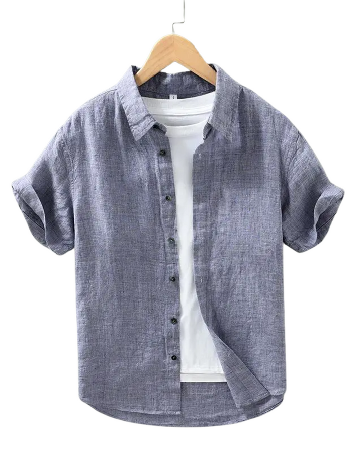Vintém d'Ouro - Camisa de linho de manga curta