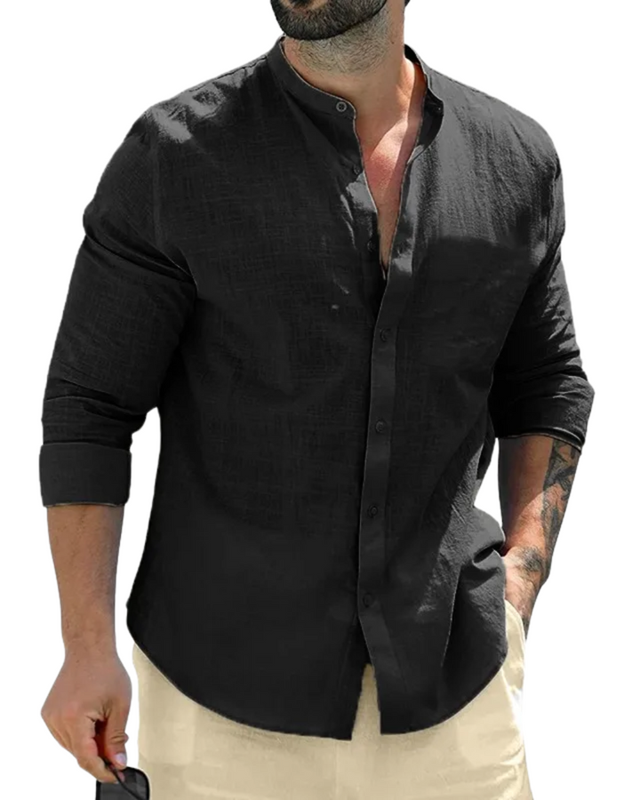 Vintém d'Ouro - Camisa de linho masculina
