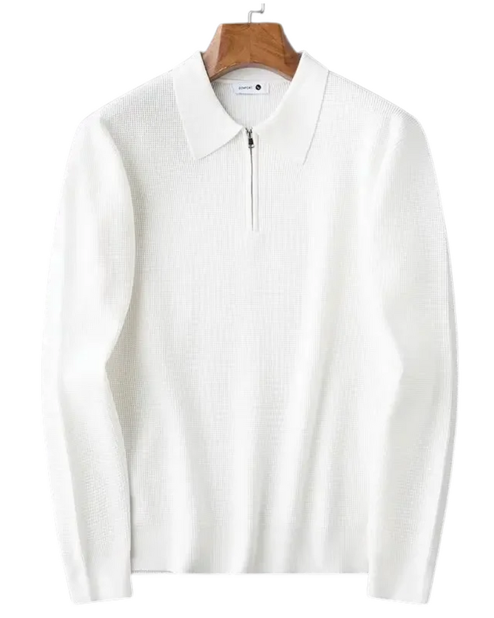 Vintém d'Ouro - Camisola elegante com fecho de correr para homem