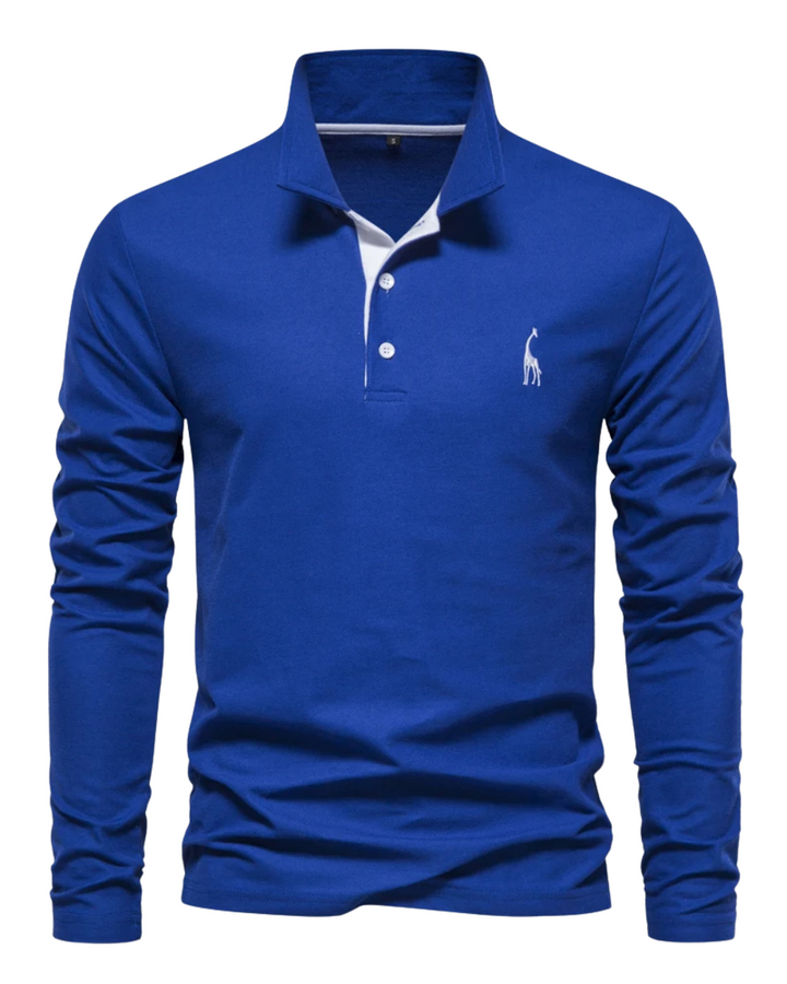 Vintém d'Ouro - Camisa pólo casual de manga longa