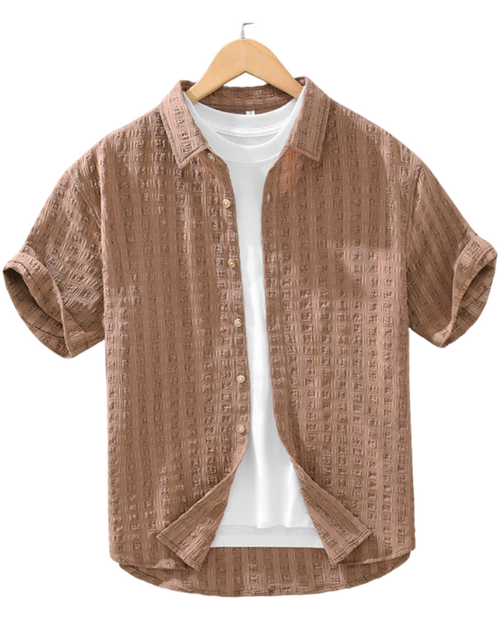Vintém d'Ouro - Camisa casual texturizada