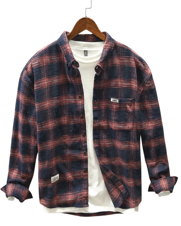 Vintém d'Ouro - Camisa xadrez elegante
