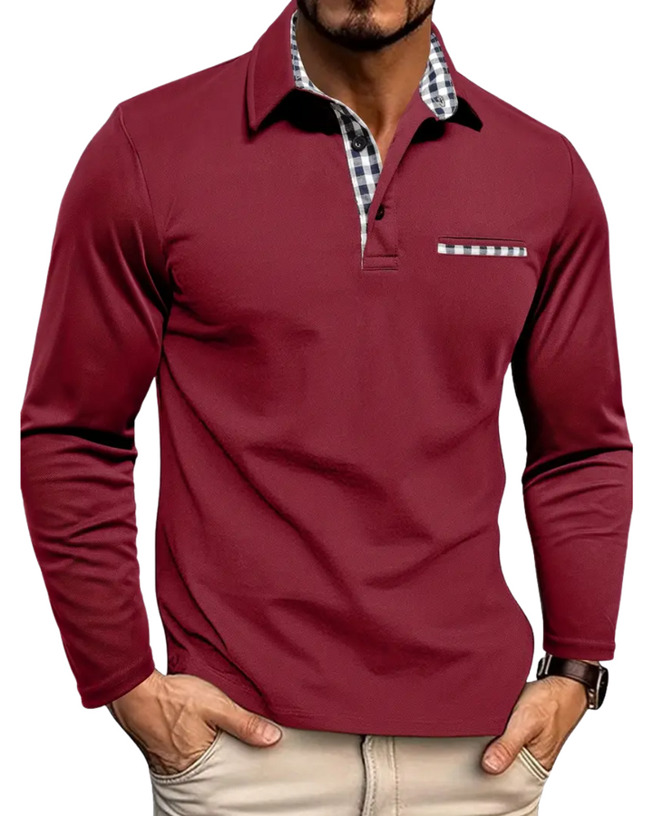 Vintém d'Ouro - Camisa polo de mangas longas