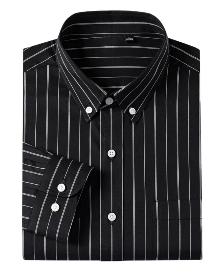 Vintém d'Ouro - Camisa elegante de algodão listrada