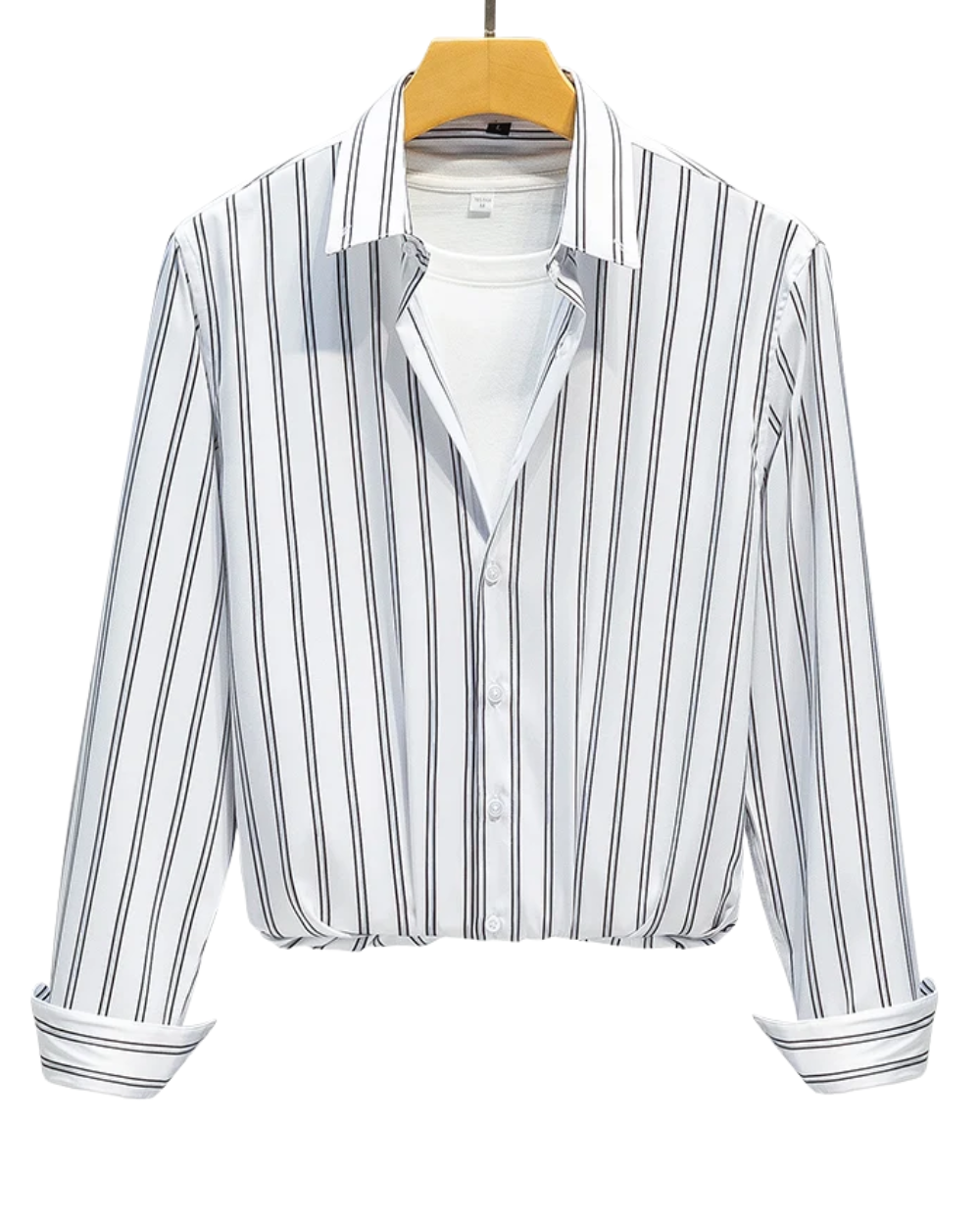 Vintém d'Ouro - Camisa masculina com riscas elegantes
