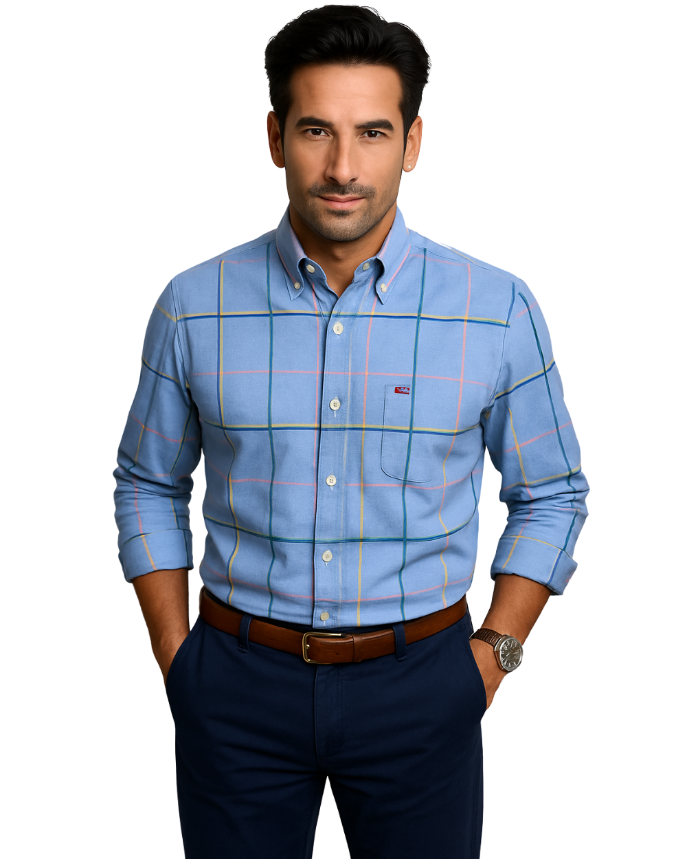 Vintém d'Ouro - Camisa de algodão elegante para homem