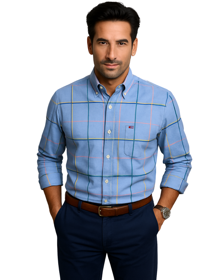 Vintém d'Ouro - Camisa de algodão elegante para homem