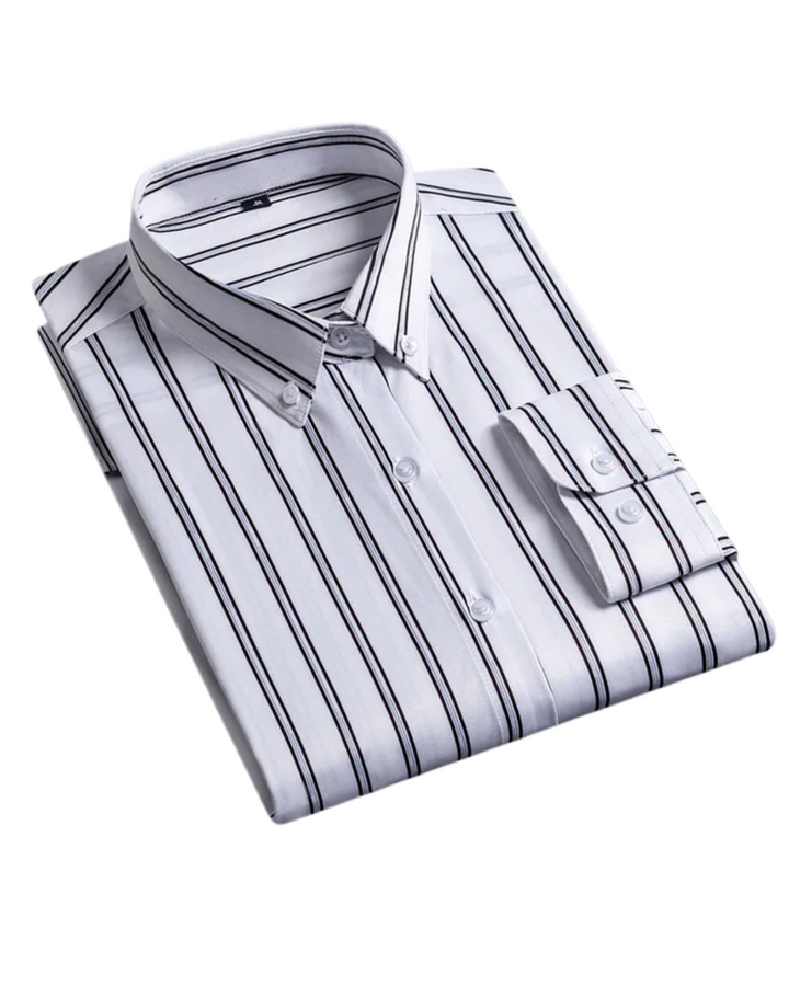 Vintém d'Ouro - Camisa masculina com riscas elegantes