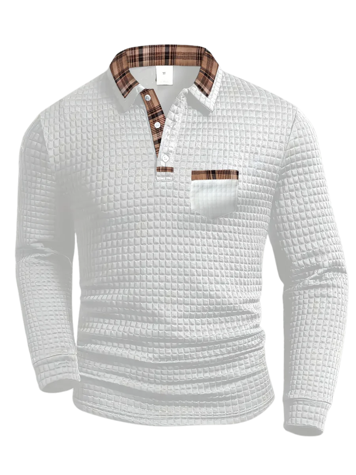 Vintém d'Ouro - Camisa polo com padrão