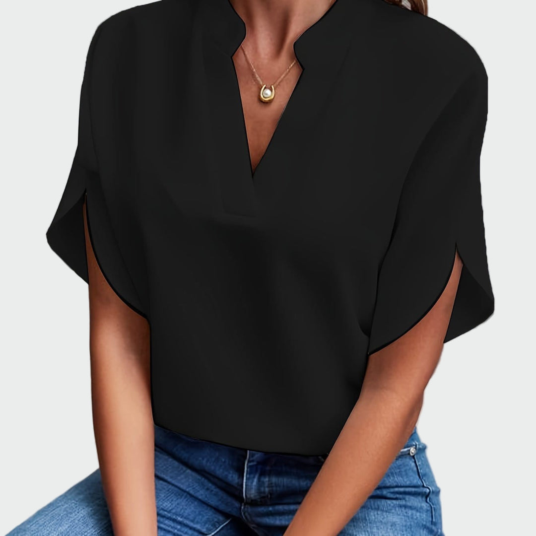 Vintém d'Ouro - Camisa com estampa drapeada