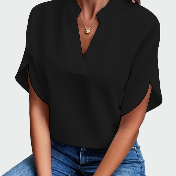 Vintém d'Ouro - Camisa com estampa drapeada